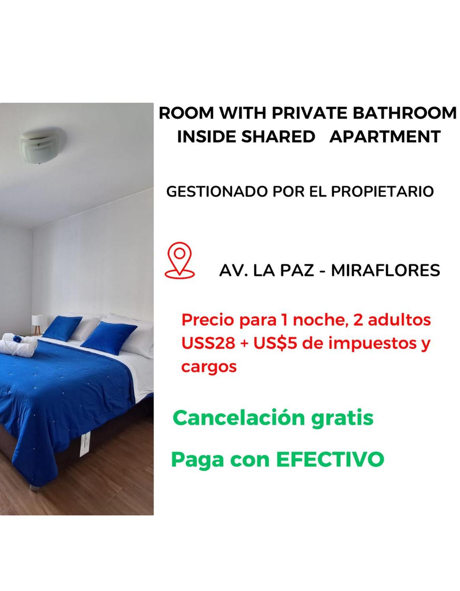 Bano Propio La Paz 1 * Lima